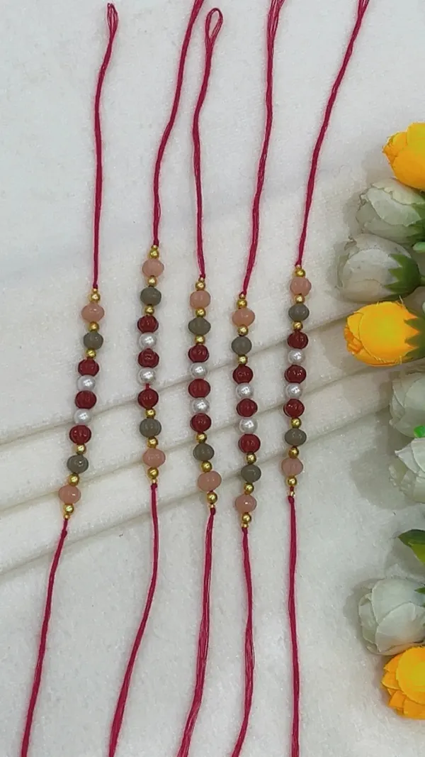 Red_Thread_Beaded_Rakhi_Set_for_Brothers