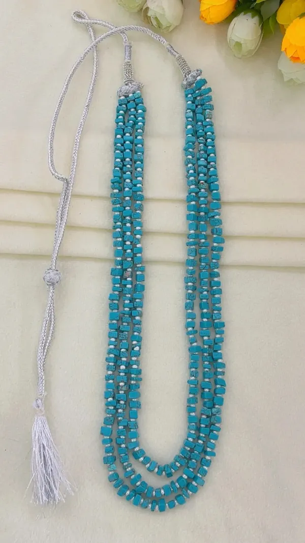 Blue_Beaded_Layered_Necklace_For_Women
