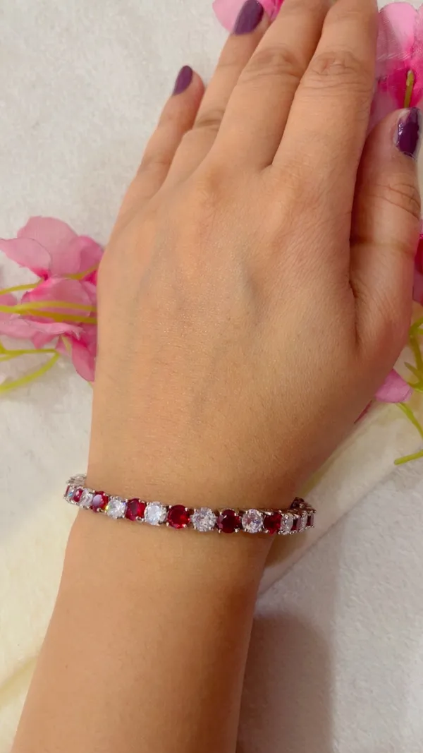Silver_Tone_Red_Stone_Tennis_Bracelet_for_Women