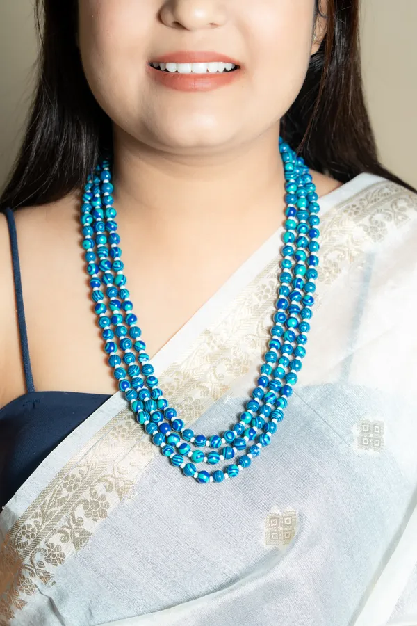 Blue_Beaded_Layered_Necklace_for_Women