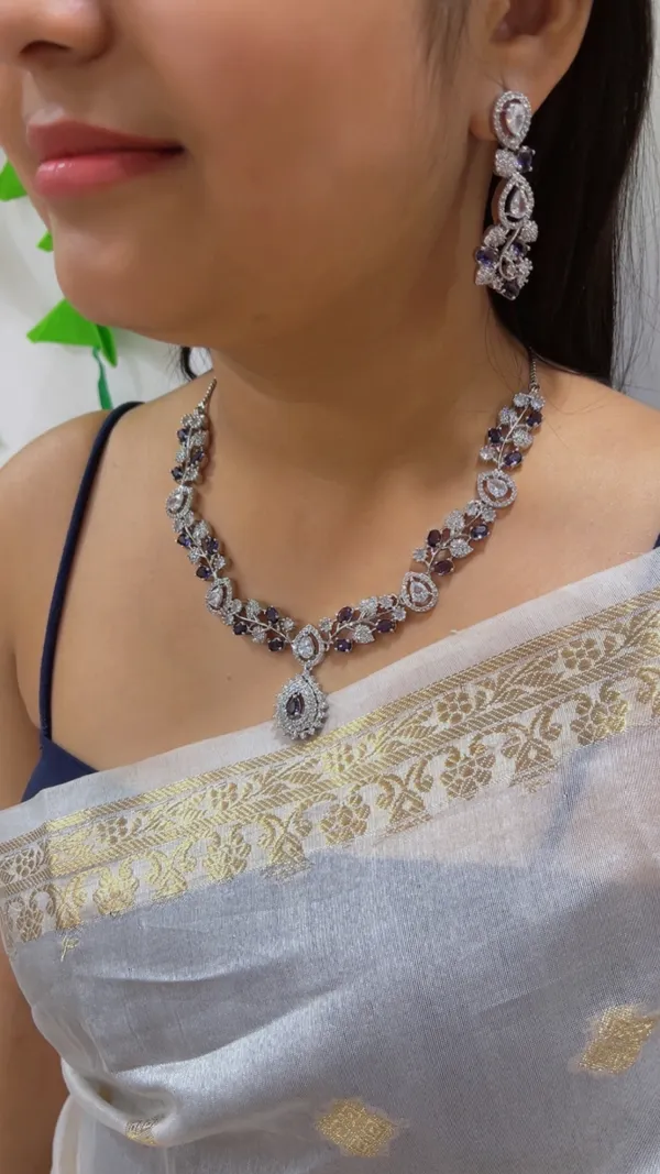 Purple_Stone_Necklace_Set_For_Women