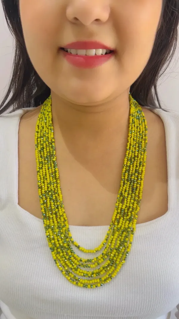 Yellow_Beaded_Layered_Necklace_for_Women