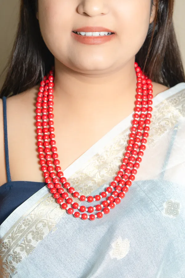 Red_Beaded_Layered_Necklace_for_Women
