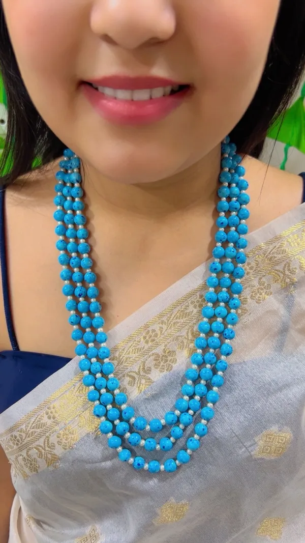 Blue_Beaded_Layered_Necklace_for_Women