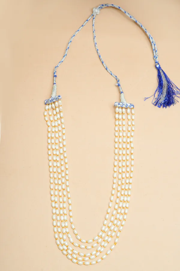 White_Pearl_Multi_Strand_Necklace_for_Women