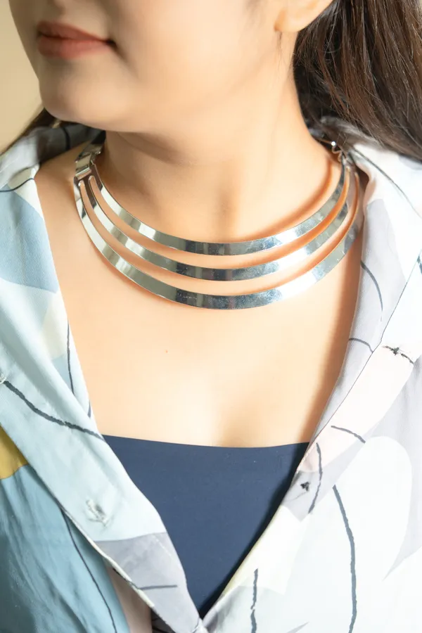 Silver_Tone_Layered_Collar_Necklace_for_Women