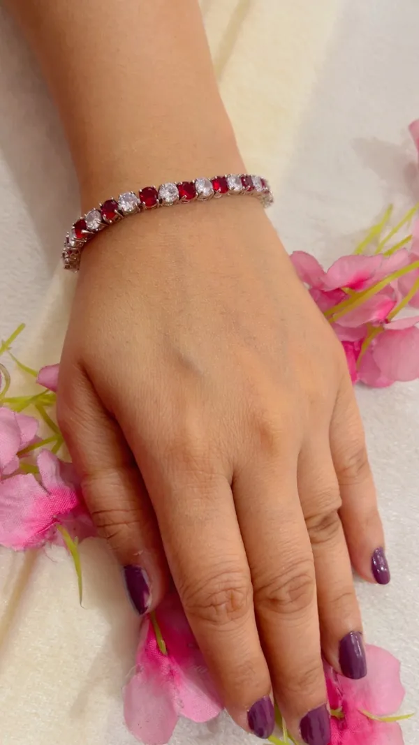 Silver_Tone_Red_Stone_Tennis_Bracelet_for_Women