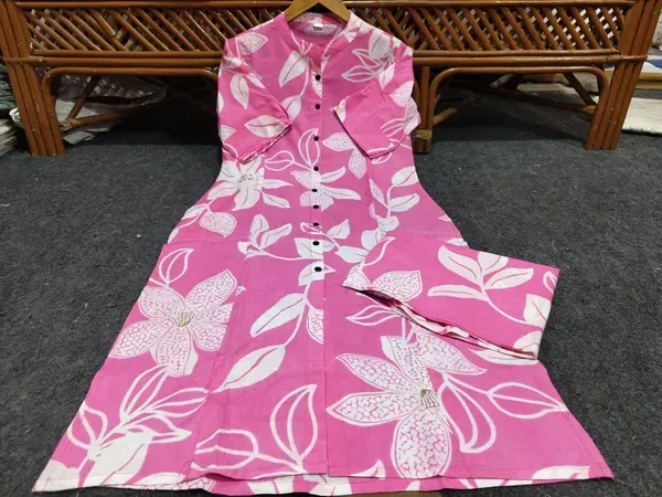 Pink_White_Cotton_Floral_A_Line_Co_Ord_Set_For_Women