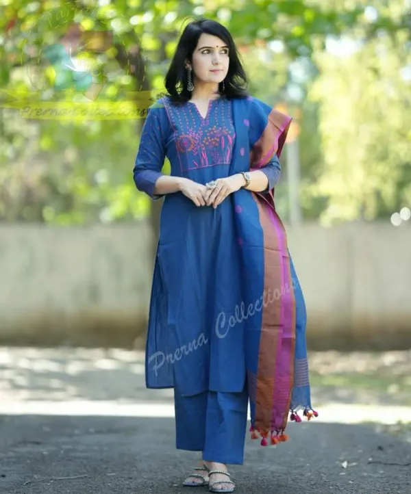 Cotton_Kurti_Pant_With_Dupta_Royal