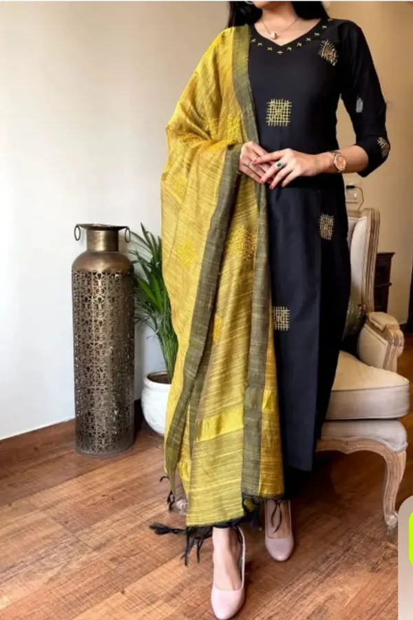 Cotton_Handloom_Kurti_Pant_With_Dupta