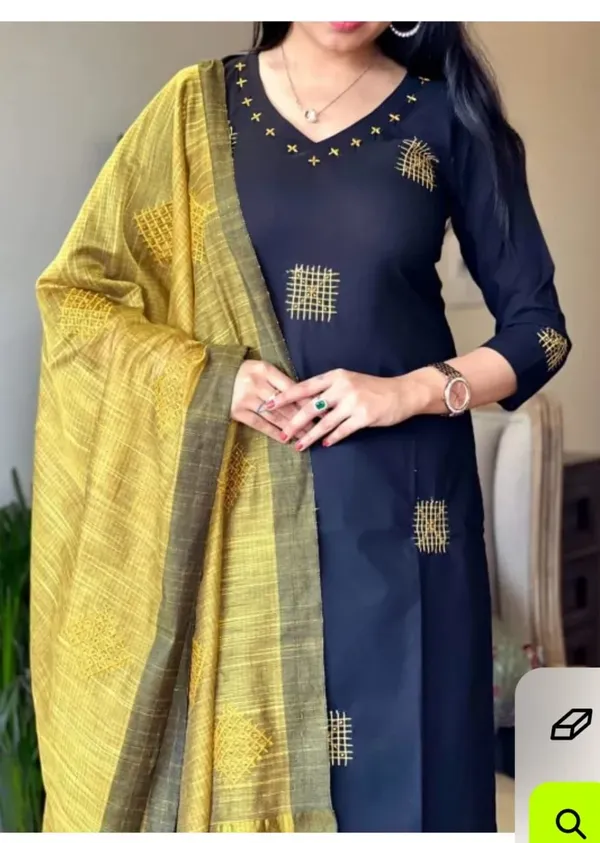 Cotton_Handloom_Kurti_Pant_With_Dupta