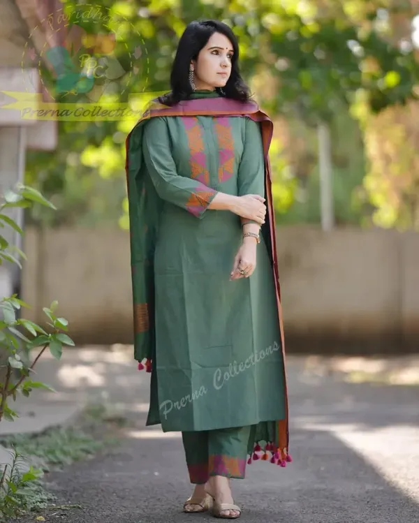 Cotton_Handloom_Kurti_Pant_With_Dupta