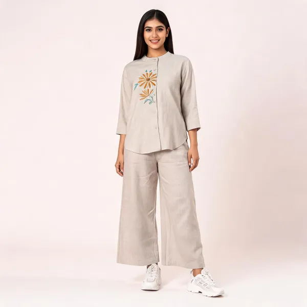 White_Cotton_Flex_Kurti_Set_For_Women