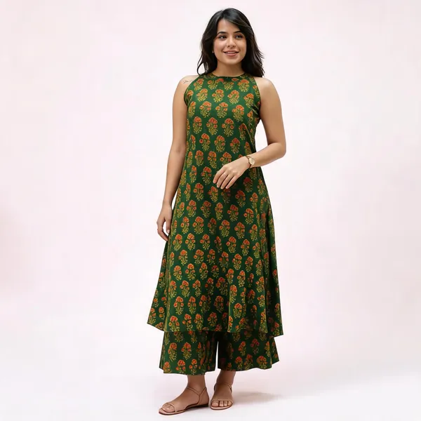 Green_Cotton_Floral_Printed_Co-Ord_Set_For_Women
