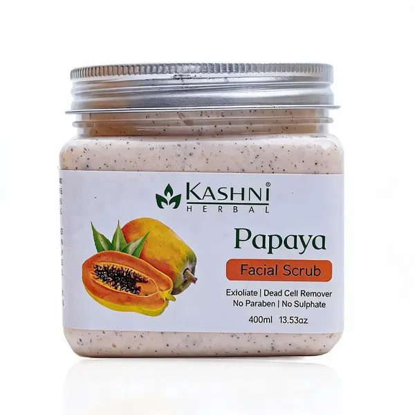 Kashni_Herbal_Papaya_Exfoliating_Facial_Scrub