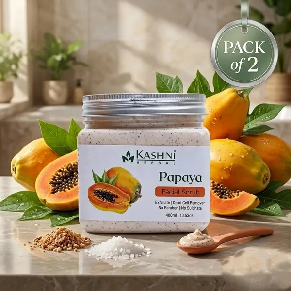 Kashni_Herbal_Papaya_Exfoliating_Facial_Scrub
