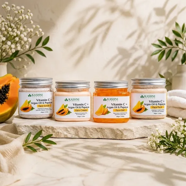 Kashni_Vitamin_C_Argan_Oil_And_Papaya_Skincare_Set_Pack_Of_4