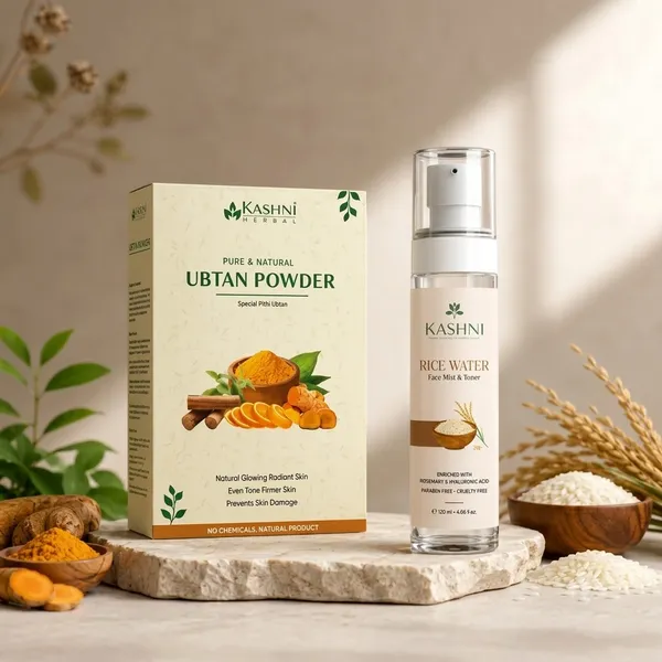 Kashni_Herbal_Ubtan_Powder_And_Rice_Water_Hyaluronic_Face_Mist_Set