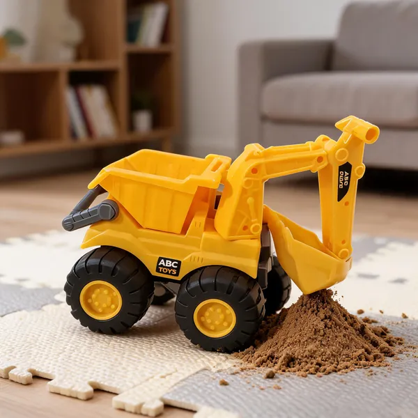 Yellow_Plastic_Excavator_Dump_Truck_Toy