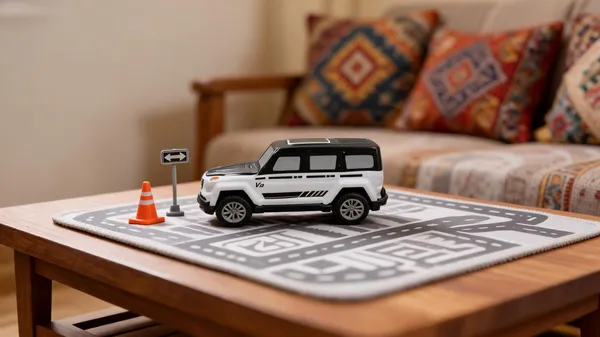 White_Black_Toy_SUV_Car
