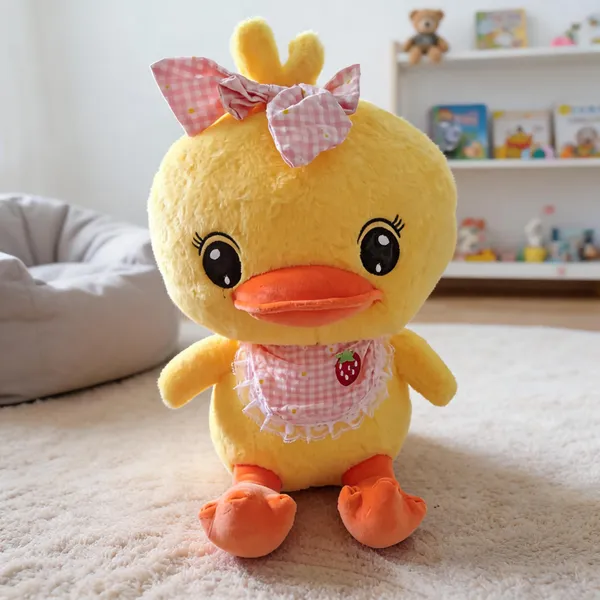 Yellow_Duck_Plush_Toy_With_Bow