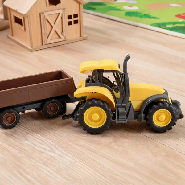 Yellow_Farm_Tractor_Toy_With_Trailer