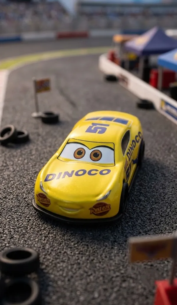 Yellow_Cartoon_Racing_Toy_Car
