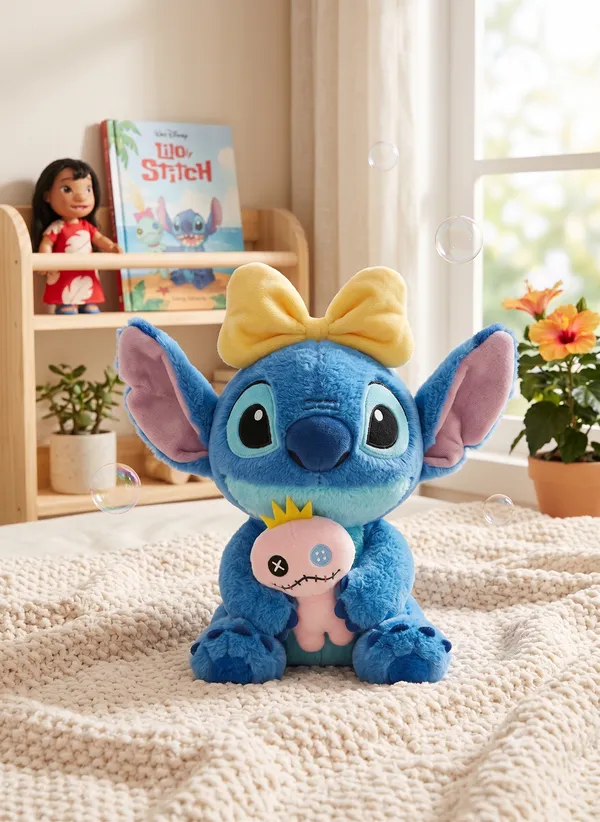 Blue_Character_Plush_Soft_Toy_With_Pink_Doll
