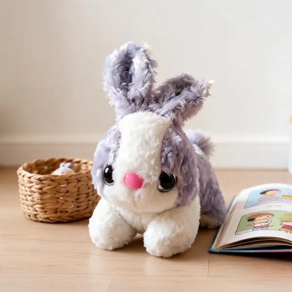 Purple_And_White_Plush_Kitten_Soft_Toy