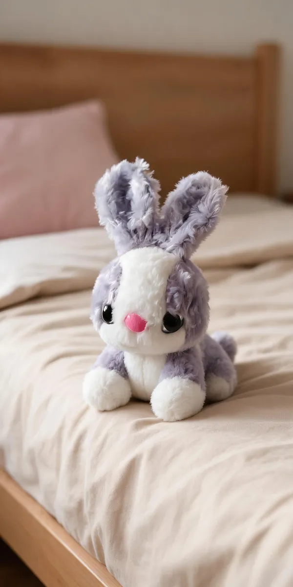 Purple_And_White_Plush_Kitten_Soft_Toy