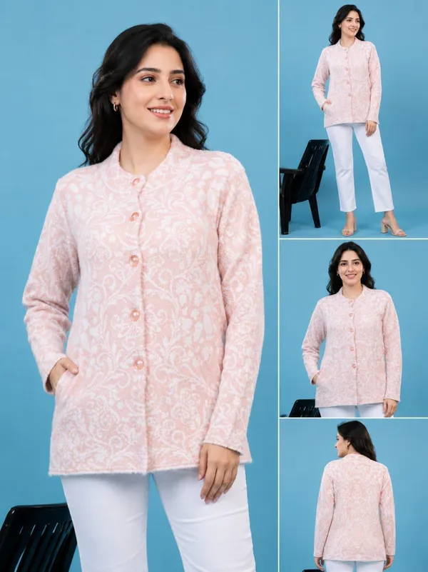 Pink_Wool_Hair_Cardigan_For_Women