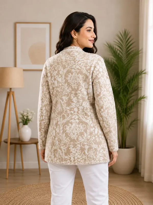 Beige_Wool_Hair_Cardigan_For_Women