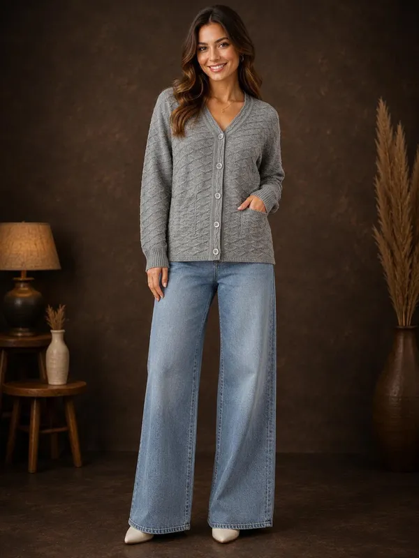 Grey_Wool_Cardigan_For_Women