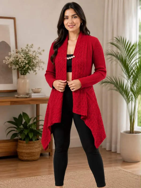 Red_Wool_Cardigan_For_Women