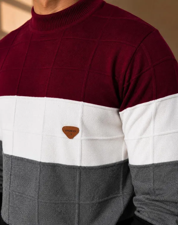 Multicolour_Wool_&_Cotton_Sweatshirt_For_Men