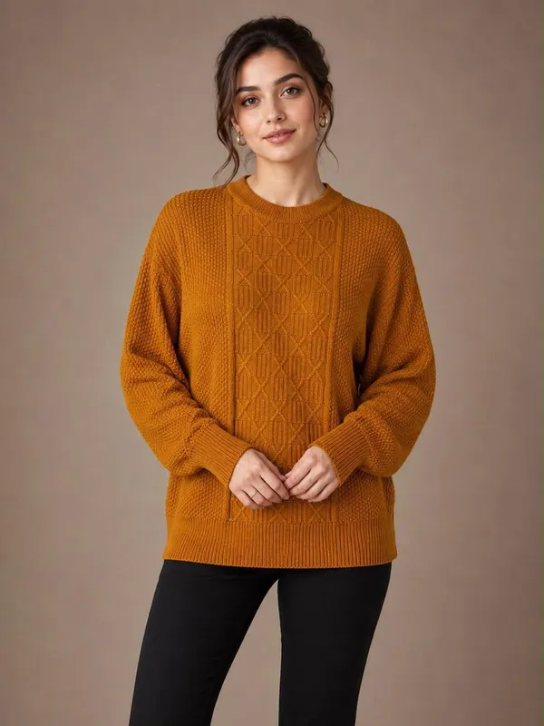 Mustard_Wool_Sweater_For_Women