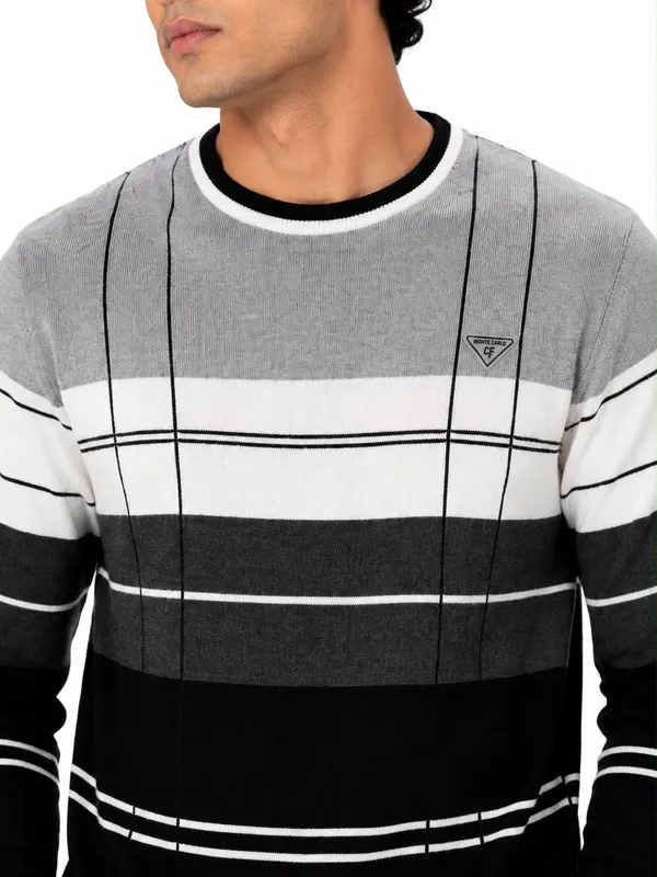Grey_Black_Wool_&_Cotton_Sweater_For_Men