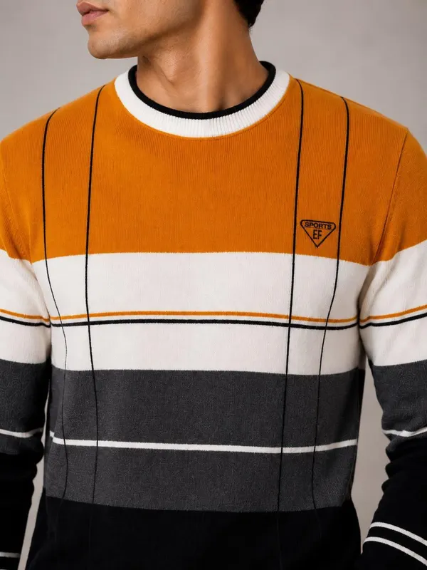 Multicolour_Wool_&_Cotton_Sweater_For_Men