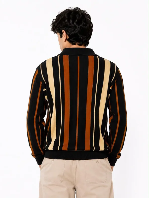 Black_Wool_Polo_T-Shirt_For_Men
