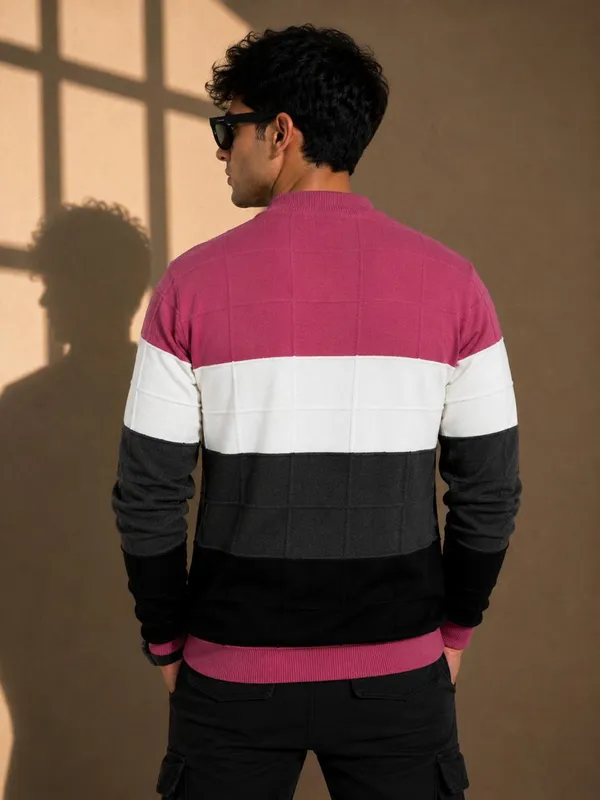 Multicolor_Wool_&_Cotton_Sweatshirt_For_Men