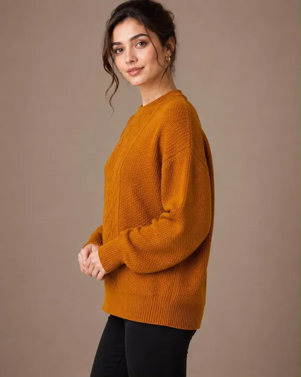 Mustard_Wool_Sweater_For_Women