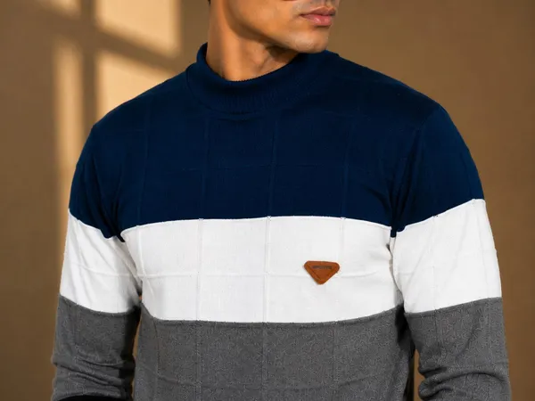 Multicolour_Wool_&_Cotton_Sweater_For_Men