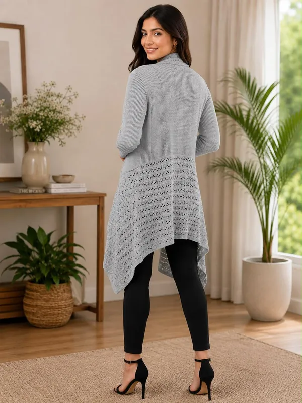 Grey_Knit_Longline_Open_Front_Cardigan_for_Women