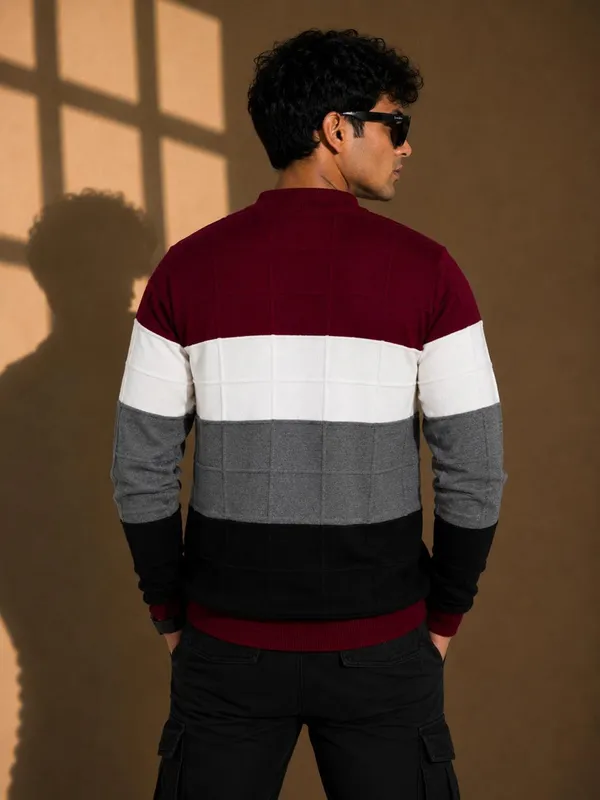 Multicolour_Wool_&_Cotton_Sweatshirt_For_Men