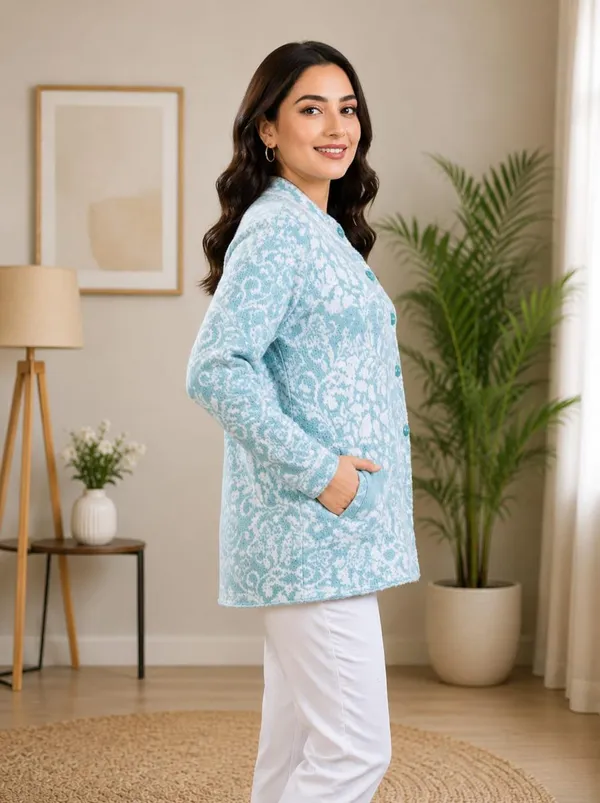 Light_Blue_Wool_Hair_Cardigan_For_Women