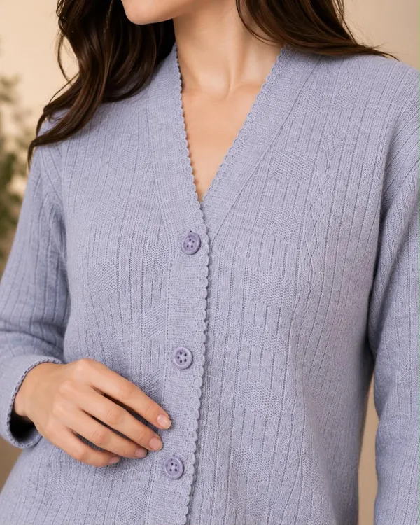 Lavender_Wool_&_Cotton_Cardigan_For_Women