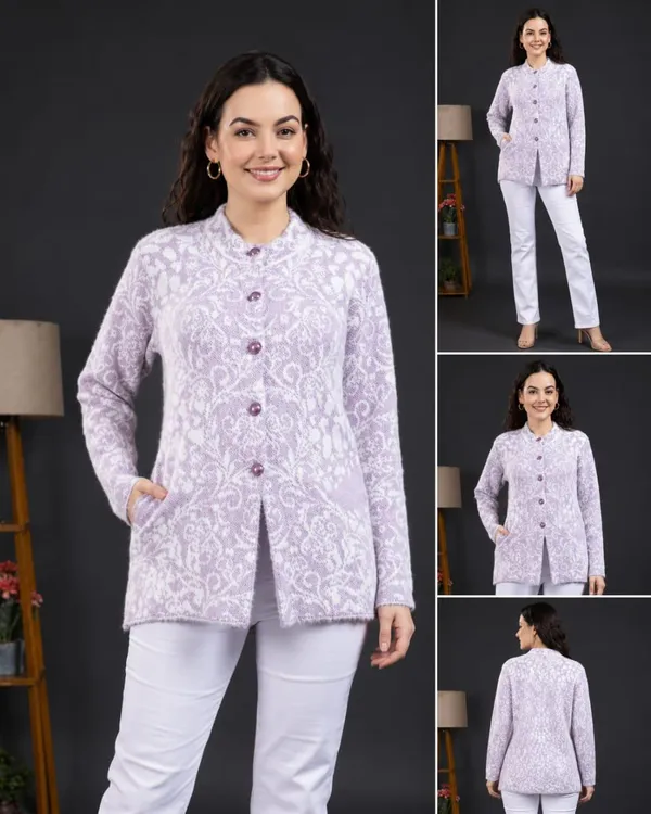 Lavender_Wool_Hair_Cardigan_For_Women