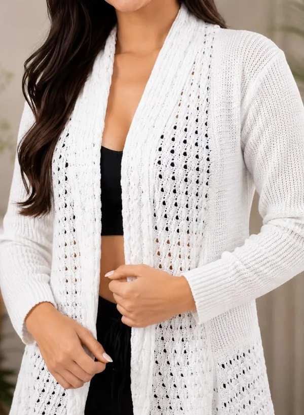 White_Wool_Cardigan_For_Women