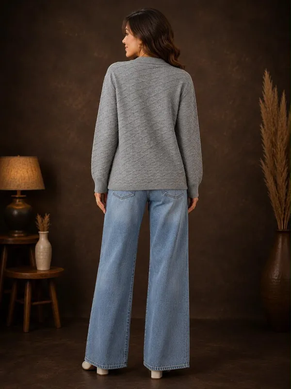 Grey_Wool_Cardigan_For_Women