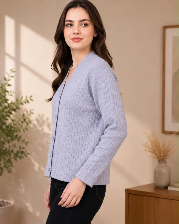 Lavender_Wool_&_Cotton_Cardigan_For_Women